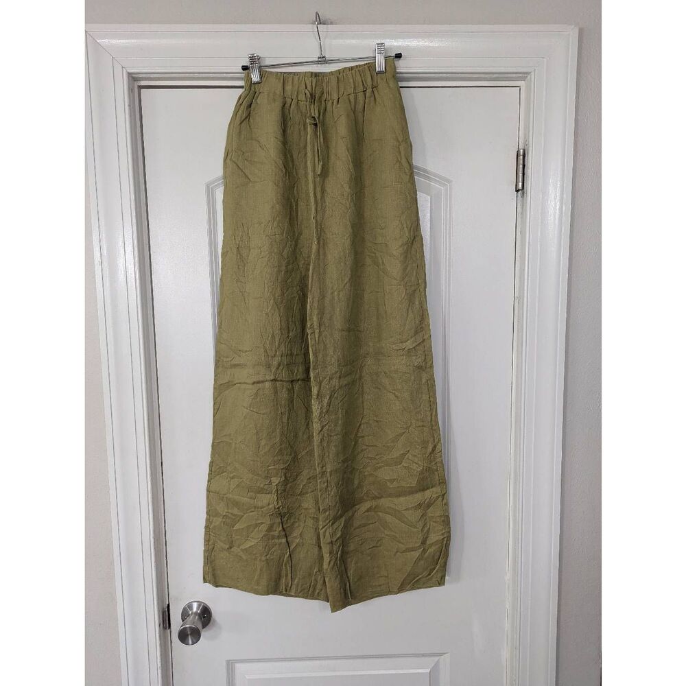 DISSH Wide Leg Pants in Olive